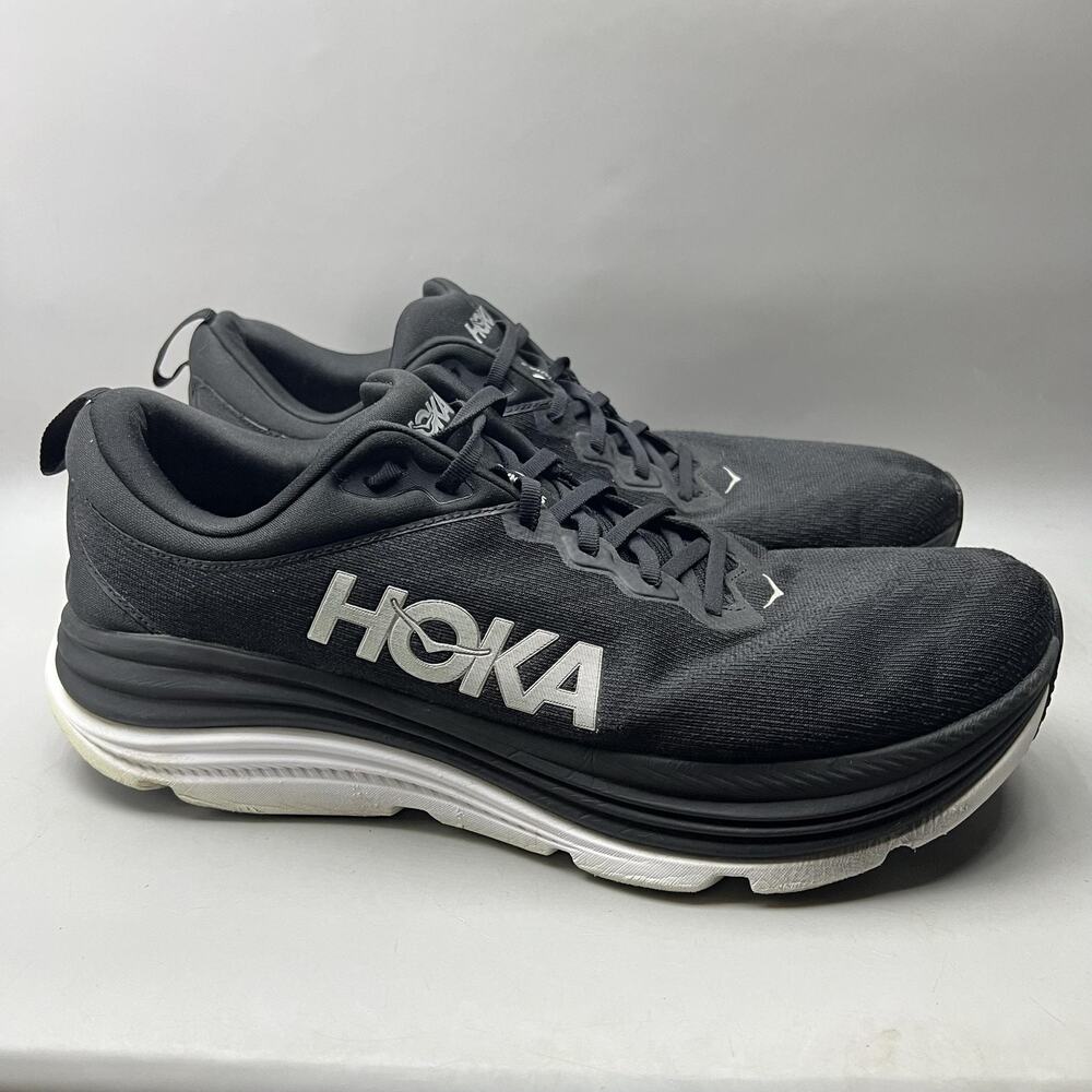 Hoka One One Gaviota 5 Running Shoes Men Size 15 D Black Comfort Cushion Sneaker